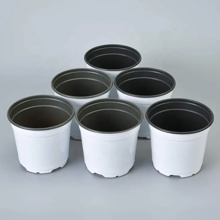 Whole Planting Orchid 2 4" 3.5inch Smallest Thick White Peat Nursery Starter Disposable Plastic Seedling Pot