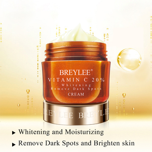 Crème hydratante éclaircissante à la vitamine C organique BREYLEE pour éliminer les taches brunes et prendre soin de la peau du visage - Product Image 3