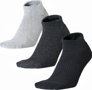 <b>Ankle</b> <b>Socks</b> Solid Color Knitted Cotton Breathable For Adults Casual Daily Wear Summer Standard Thickness - Product Image 1