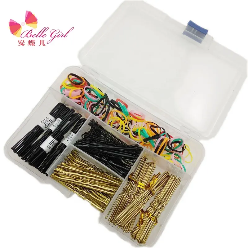 BELLEWORLD types of hair pins hair barrettes with plastic box packing