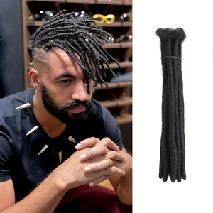 Parrucca Intrecciata Afro da Uomo, Capelli Crochet con Trecce Sporche, Fibra ad Alta Temperatura, Dreadlock Personalizzati Hip Hop Reggae, Vendita Transfrontaliera - Product Image 6