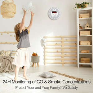 Khói báo động và Carbon Monoxide Detector, pin-powered kết hợp co và khói báo động với cảnh báo ánh sáng & âm thanh báo động - Product Image 5