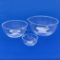 Verre de laboratoire GLS, plat à fond plat pour évaporation, équipement de laboratoire, verre borosilicate/quartz, plat à évaporation