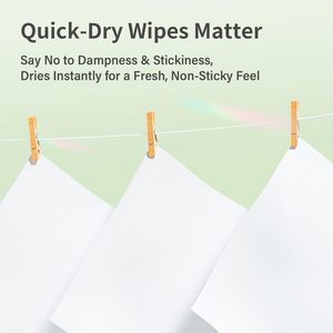 Flushable Wet <b>Wipes</b> Plant-Based Spunlace <b>Biodegradable</b> Disposable Toilet Paper Septic Safe - Product Image 3