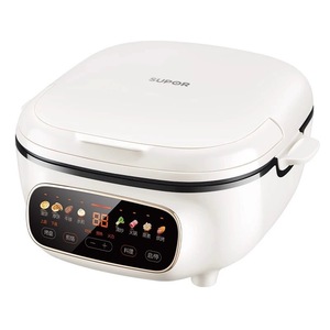 กระทะไฟฟ้าซูปอร์ 1500W ควบคุมแบบดิจิตอล สแตนเลสสตีล สำหรับทำอาหารที่บ้าน แบบให้ความร้อนสองด้าน กระทะลึก - Product Image 1
