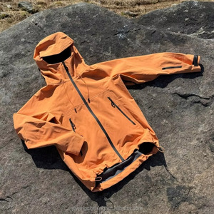 Custom Outdoor Windbreaker High Quality Sporty Boxy Zipper Polyester Nylon Windproof Shell Blank Solid Rain Waterproof Jacket