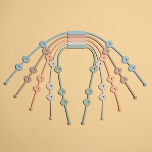 Chaîne de sécurité en silicone sans BPA, écologique, anti-chute, pour sucette de bébé, avec sangles de rangement et forme animale – Vente en gros, Nouveauté - Product Image 2