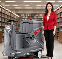 Autolaveuse compacte V8, machine électrique de nettoyage et séchage des sols avec aspiration pour sols durs en époxy, carrelage et béton