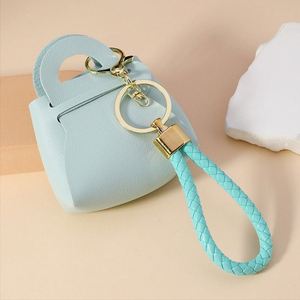 Multi-Purpose Keychain Coin Purse Cute Wallet Key Chain PU Leather Anti-Loss Small <b>Bag</b> Keyring for Earphone Earring Ring - Product Image 2