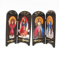 Icônes orthodoxes décoration de la maison catholique jésus christ écran virgen maria religieux noël scène de la nativité figurines icône