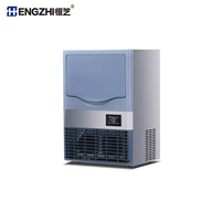 Machine à glaçons commerciale HENGZHI 36 kg/24 h, refroidie par air, compacte, avec bac de stockage de 25 kg, pour restaurant, café