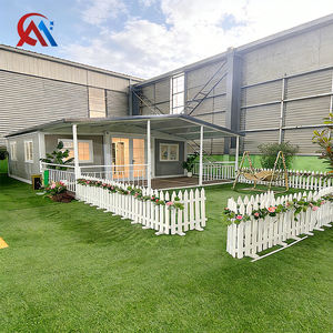 บ้านสำเร็จรูปขนาด 20 ฟุต สไตล์สวน โครงเหล็กแข็งแรง พร้อมรั้วสนาม ป้องกันลม กันน้ำ เหมาะสำหรับพักผ่อน - Product Image 2