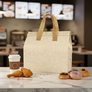 New Non-Woven Hand Held Insulation <b>Bag</b> Outdoor Portable Takeaway <b>Lunch</b> <b>Bag</b> Bento <b>Bag</b> Formulated Handbag - Product Image 1