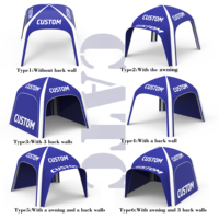 Tente gonflable de Noël CATC, ensemble de meubles gonflables, logo personnalisé, pompe électrique, durable, imperméable, certifié CE, salon événementiel