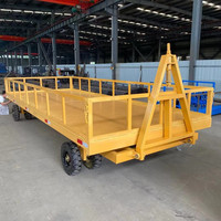 Nouvelle remorque à plateau plat en métal à levage électrique à 4 essieux pour le transport de conteneurs de 20 pieds, avec timon complet pour restaurant