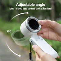 Mini ventilateur portable rechargeable USB avec affichage LED, 100 vitesses, logo personnalisé, cadeau de la Saint-Valentin, idéal pour les fêtes d'anniversaire