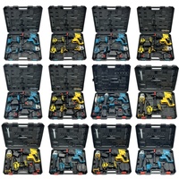 Kit d'outils électriques professionnels perceuse clé à chocs pour réparation à domicile entretien automobile et industrie paquet de boîtier rigide