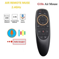 Control Remoto Inalámbrico G10s 2.4G de Alta Calidad y Gran Venta, con Giroscopio y Asistente de Voz para Android TV Box