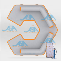 4M Parc aquatique Île gonflable Plate-forme de sport Salon aquatique Loisirs de plein air Fête Pvc Canapé gonflable flottant Dock à vendre