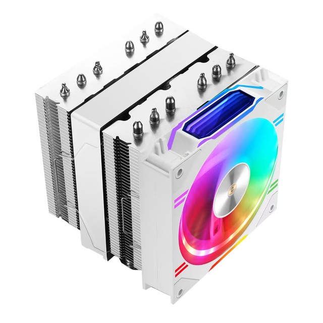 High Performance CPU Cooler 280W TDP 6 Heatpipe Dual Tower ARGB CPU Air Cooler 1800RPM HDB Bearing for AM5 LGA1700