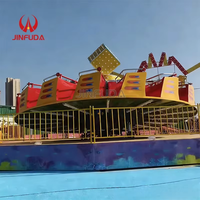 Manège tournant en acier durable et PRV pour parcs d'attractions et fêtes foraines en extérieur, idéal pour les entreprises