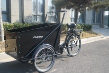 <span class=keywords><strong>Bici</strong></span> da carico <span class=keywords><strong>elettrica</strong></span> per adulti con batteria agli ioni di litio 36v 9Ah 250W motore centrale porta posteriore scatola di legno per la consegna - Product Image 6