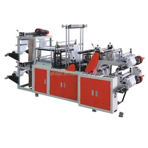 HSLJ-800 Top quality two lines rolling plastic garbage bag making machine for daily use