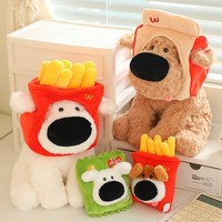 Pluche dierenrugzak hond met sjaal winter cadeau op maat katoen PP katoen gevuld zacht pluche knuffel schattig grappig uniseks