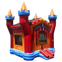 Château Gonflable Royal de Luxe 17x13x15 pieds, Structure Gonflable Commerciale pour Enfants, Idéale pour la Location de Fêtes