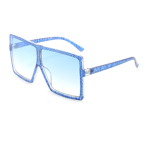 Adult Fashion Big Frame Unisex Sunglasses Square Oversized UV400 Windproof PC Gradient Lenses Custom Logo & Color - Product Image 3