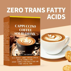 <span class=keywords><strong>Café</strong></span> Instantáneo Cappuccino Natural Premium, 10 Sobres, Cremoso, Rico y Suave, Bebida Energética Diaria, Mezcla Tostada, OEM Personalizado - Product Image 2