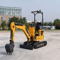 Mini-excavatrice hydraulique XE10E de marque chinoise de premier plan pour les petits travaux de terrassement et les projets