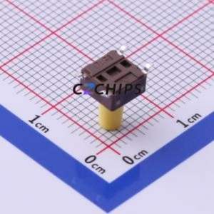 DTSM-65Y-V-T/R Tactile Switch SMD,6.2x6.2mm Switch Single Pole Single Throw Round Button Vertical Mount 6.2mm - Product Image 2