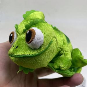 En gros Pascal Bear Shoulder Plus avec aimant caméléon et lézard assis et base à disque, jouet en maille lavée pour le soulagement du stress - Product Image 2