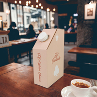 Sac à bavette personnalisé 5L 10L 20L en rouleau de carton de papier jetable emballage de boîte à jus d'huile d'olive distributeur de café à emporter sac dans la boîte
