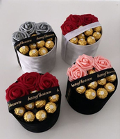 Kotak Hadiah Hari Valentine, Keranjang Bunga, Salam Cinta, Mawar Kosong, Kotak Stroberi Cokelat untuk Ulang Tahun
