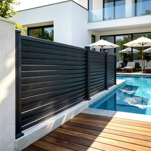 Panneaux <span class=keywords><strong>de</strong></span> clôture <span class=keywords><strong>de</strong></span> piscine en aluminium noir certifiés sécurité, installation facile, système <span class=keywords><strong>de</strong></span> clôture <span class=keywords><strong>de</strong></span> protection avec revêtement en poudre - Product Image 1