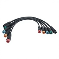 Câble connecteur étanche M8 2 mâles/femelles IP67 pour capteurs et vélos électriques