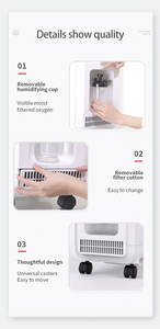 CONTEC CONTEC21 Concentrateur d'oxygène <span class=keywords><strong>portable</strong></span> SPO2 Oxygénateur de densité - Product Image 5