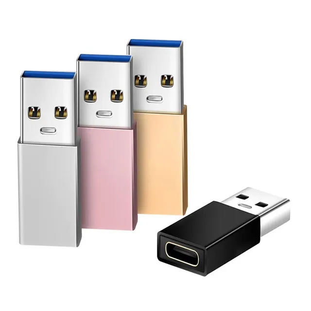 Adattatore USB C femmina A USB maschio 3.1 adattatore da USB A A USB C sincronizzazione dati ricarica rapida compatibile con Laptop, PC, caricabatterie