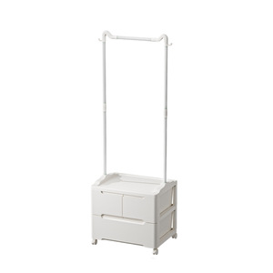 Drawer Style <b>Clothes</b> <b>Rack</b> With Storage Cabinet For Bedroom Living Room White Multi Layer Design - Product Image 4