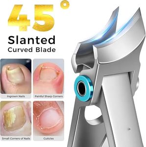 2025 Zehennagelknipser für Senioren mit Dicken Zehennägeln, 15 Grad Angewinkelter Kopf Robuster Großer Zehennagelknipser für Männer mit Dicken Nägeln - Product Image 2