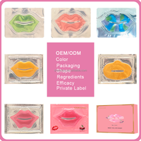 Masker bibir hidrogel mawar kustom pabrik masker bibir perawatan kecantikan & kulit pribadi Korea warna-warni sangat menenangkan pelembab