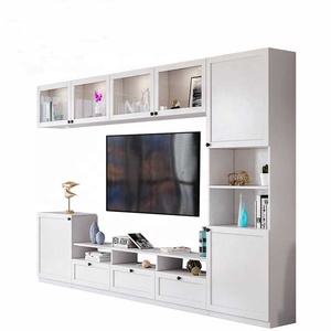 KINGV New <strong>Design</strong> Modern Simple UV High Gloss <strong>TV</strong> Stand LED Light <strong>TV</strong> Wall Cabinet <strong>Units</strong> <strong>Designs</strong> Wood <strong>TV</strong> Cabinet - Product Image 6