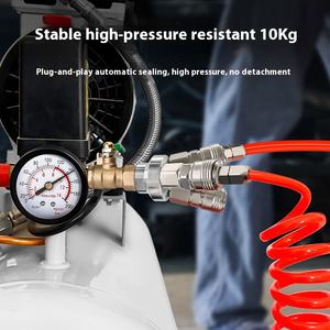 3-weg Luchtspruitstuk 4-poorts Industriële Pneumatische Luchtcompressor Snelle Aansluiting In-Line Luchtslang Omleiding Met 3 Koppelingen - Product Image 5