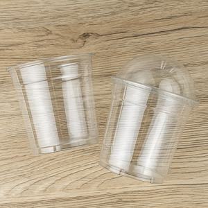 Couvre-gobelet en PET transparent écologique personnalisable de 90 mm, biodégradable, jetable, pour café, mariage, avec logo personnalisé KAYRUN - Product Image 6