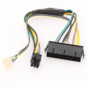 24Pin to 6Pin <span class=keywords><strong>ATX</strong></span> Güç Kablosu <span class=keywords><strong>PSU</strong></span> Splitter HP Elite 8100 8200 8300 Bilgisayar Anakartı <span class=keywords><strong>Mini</strong></span> Uzatma Hattı Adaptörü - Product Image 1