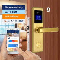 Serrure d'hôtel BLE RFID de haute qualité à prix raisonnable pour un contrôle d'accès intelligent et une solution hôtelière intelligente