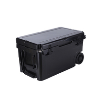 Glacière Isotherme Rotomoulée en PE 55QT Grande Capacité Moderne avec Roues, Étanche et Anti-fuite, Portable et Réutilisable pour Canettes - Vente en Gros