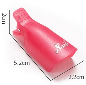 Clips professionnels réutilisables en plastique et silicone (lot de 10) pour le retrait du vernis à ongles en gel – Usage en salon - Product Image 3